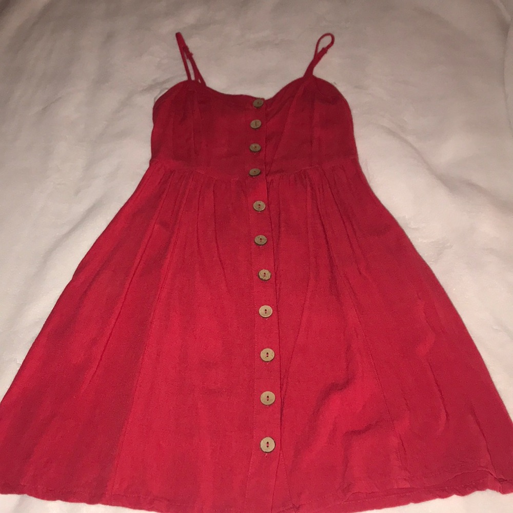 Universal Thread Red Button-up Dress